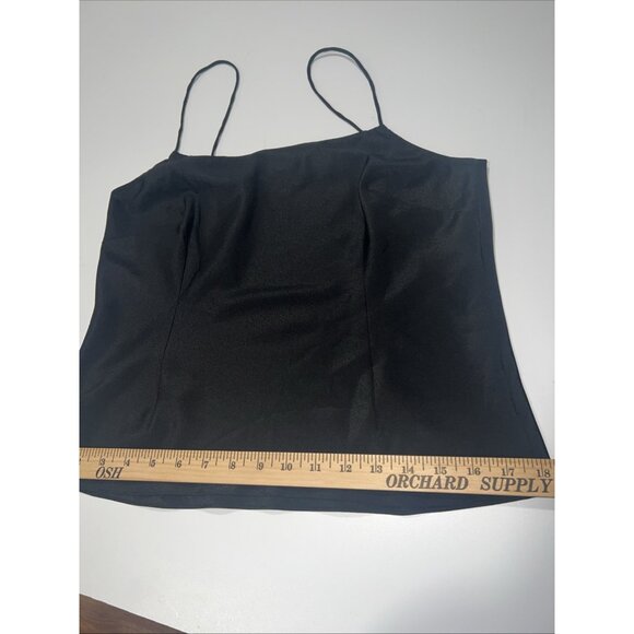 Ann Taylor Blouse 4 Spaghetti Strap Black 100% Silk Y2K - Picture 16 of 16